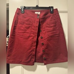 Women’s Loft size 4 button up skirt